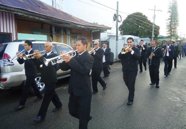 Banda Municipal en desfile del 199 aniversario del natalicio de Duarte
